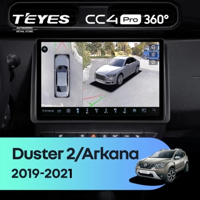 Штатная магнитола Teyes CC4 Pro 360 12/256 Renault Arkana (2019-2021) F2 (11")