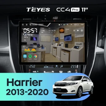 Штатная магнитола Teyes CC4 Pro 12/256 Toyota Harrier XU60 (2013-2020) F1 (11")