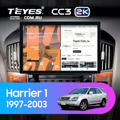 Штатная магнитола Teyes CC3 2K 4/32 Toyota Harrier 1 (XU10) (1997-2003) F1 (11")