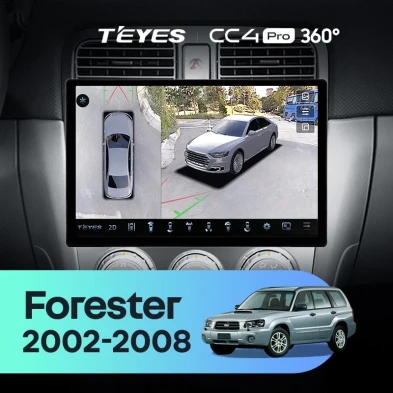 Штатная магнитола Teyes CC4 Pro 360 8/128 Subaru Forester SG (2002-2008) (11")