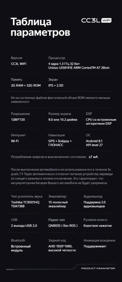 Штатная магнитола Teyes CC3L WiFi 2/32 Renault Clio 4 BH98 KH98 (2012-2015)