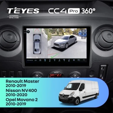 Штатная магнитола Teyes CC4 Pro 360 12/256 Nissan NV400 (2010-2020) F1