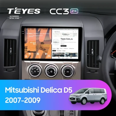 Штатная магнитола Teyes CC3 2K 4/32 Mitsubishi Delica D5 (2007-2009)
