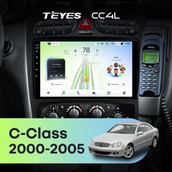 Штатная магнитола Teyes CC4L 6/64 Mercedes-Benz C/CLK-Class S203 W203 W209 A209 (2000-2005) F1