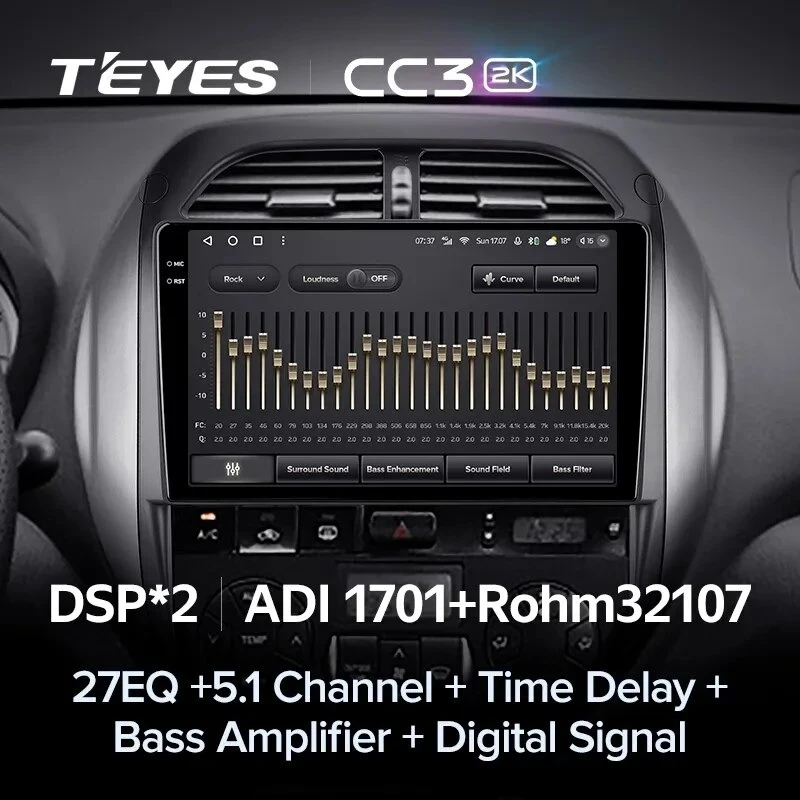 Штатная магнитола Teyes CC3 2K 4/64 Toyota RAV4 2 CA20 CA20W XA20 (2003-2005) F4