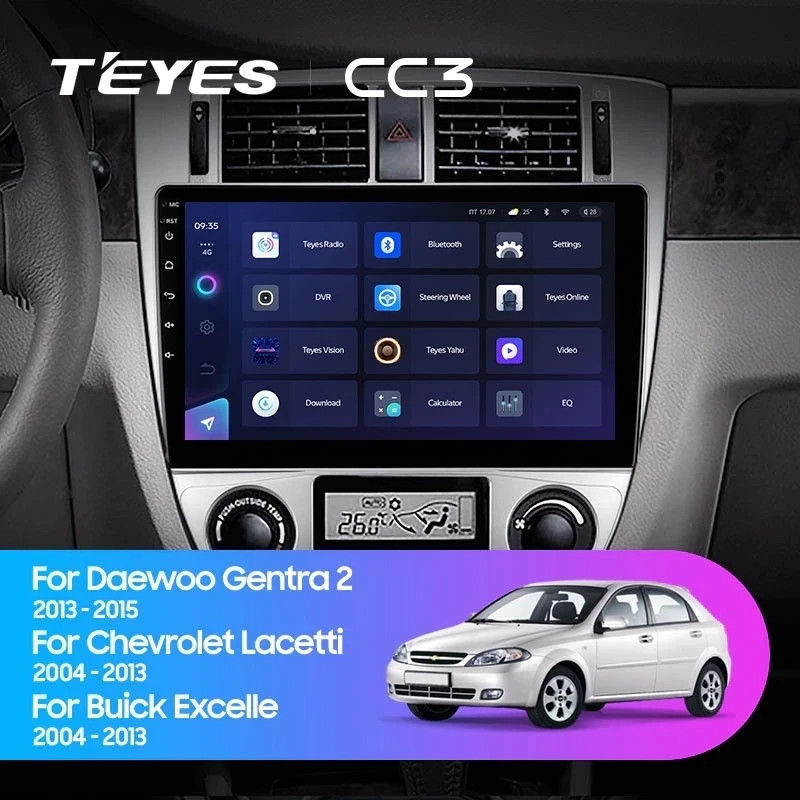 Штатная магнитола Teyes CC3 4/32 Chevrolet Lacetti J200 (2004-2013) F2 Тип-B