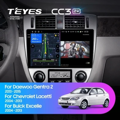 Штатная магнитола Teyes CC3 2K 6/128 Daewoo Gentra 2 (2013-2015) F1 Тип-A
